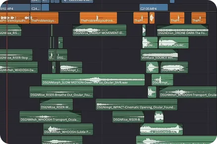 Audio timeline