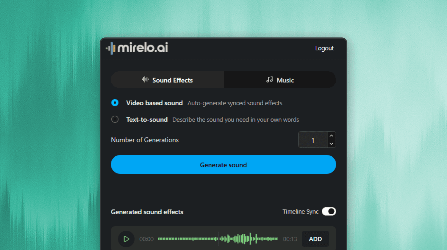 Scan your footage. Get the sound.